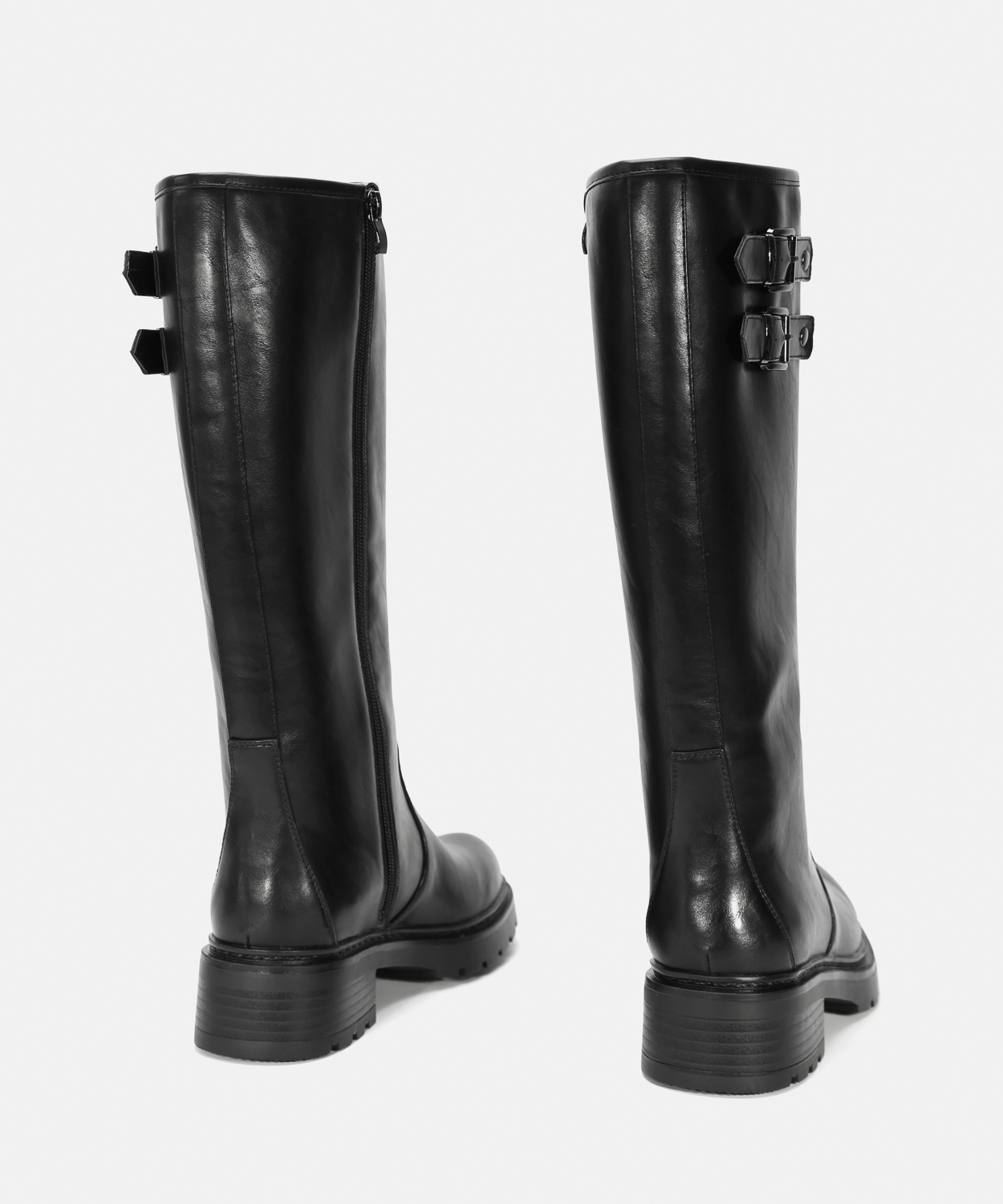 Botas ca&ntilde;a alta hebillas image number null